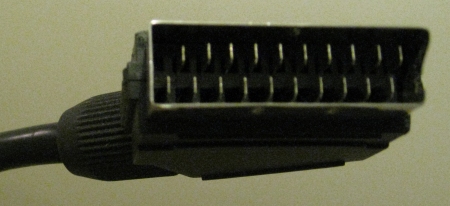 One end of a SCART lead
