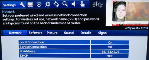 Sky Anytime+ Router Settings